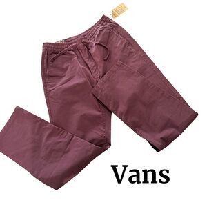 Vans Relaxed Fit Men's Burgundy Joggers - Small - New with tags